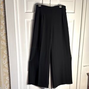 Chic Vintage JS Collections Black High-Waisted Wide Leg Pants Size 14